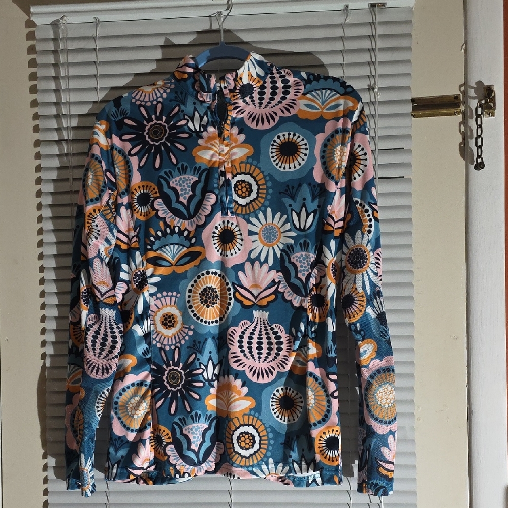 Vibrant Floral Long Sleeve Top
